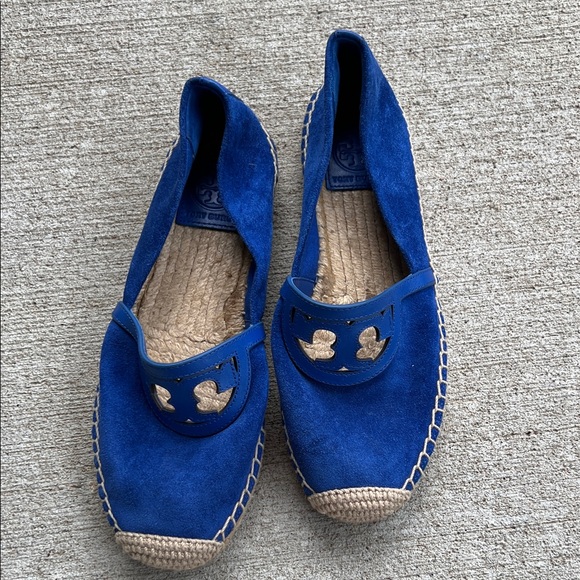 Tory Burch Shoes - Tory Burch Sidnie Blue Espadrille Flats